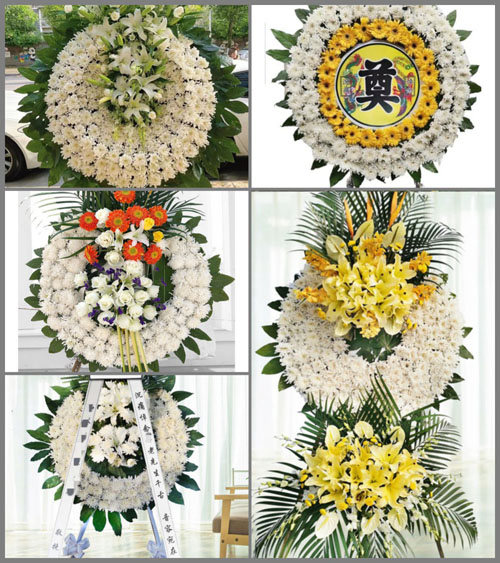 四川成都彭州市丽春镇黄龙村花圈速递